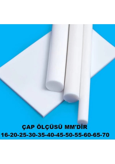 Polietilen Çubuk Plastik Çubuklar 10-15-20-25-30-35-40-45-50-55