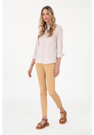 U.S. Polo Assn. Kadın Camel Toothpick Fit Kanvas Pantolon 50307940-VR015