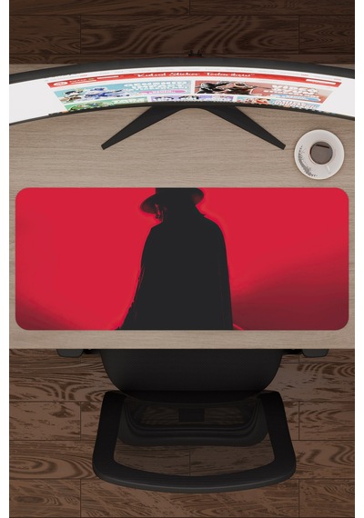 V For Vendetta 2 V1 70x30 Xl Gaming Kauçuk Kaymaz Taban Mouse Pad Fare Altlığı