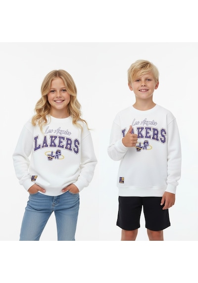 Seabubbles Lakers Çocuk Sweatshirt St09535 BEYAZ