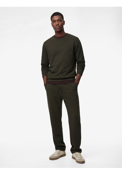 Koton Straight Fit Cepli Duble Paça Beli Bağcıklı Pantolon Yeşil 6sam40012hk