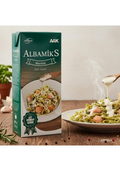Albamix Mutfak Krema Yeşil 1 Lt Profesyonel Yemek Ve Tatlı Kreması