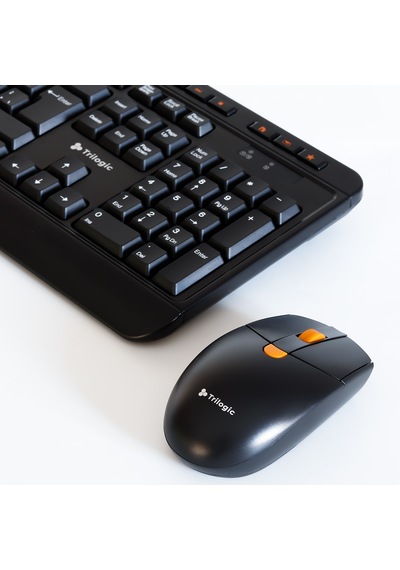 Trilogic Desktech KBW707 Multimedya Kablosuz Q Klavye Mouse Set