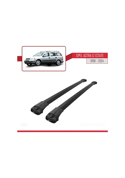 Opel Astra G Sw 1998-2004 Arası İle Uyumlu Ace-1 Ara Atkı Tavan Barı Siyah