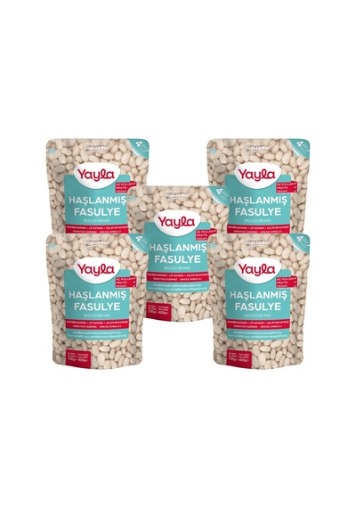 Yayla Haşlanmış Fasulye 700 Gr X 5 Adet
