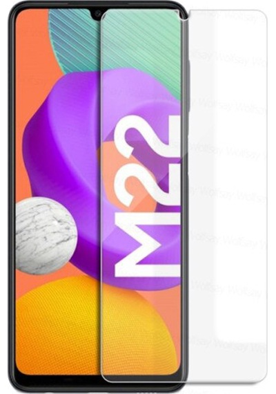 Samsung Galaxy M22 ile Uyumlu Temperli Ekran Koruyucu Kırılmaz Cam Ekonomik 5'li Paket