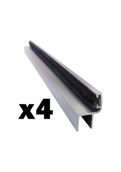 Cam Balkon 8 Mm Alüminyum Fitil Küçük H 4 Adet 0-150 Cm