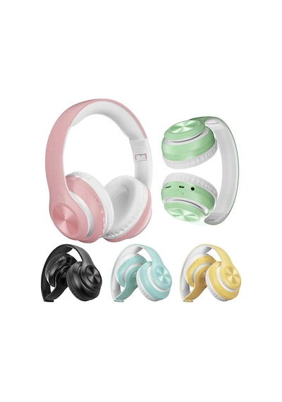 P68 Bluetooth 5.0 Mikofonlu SD Kart Girişli FM Radyolu Kulak Üstü Kulaklık