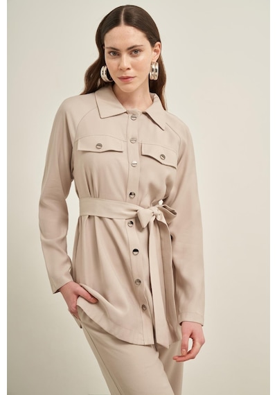FTZ Women Ftz Pantolonlu Takım Taş 31030 Taş