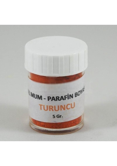 Turuncu Renk Jel Mum Ve Parafin Toz Boyası 5 Gr 6