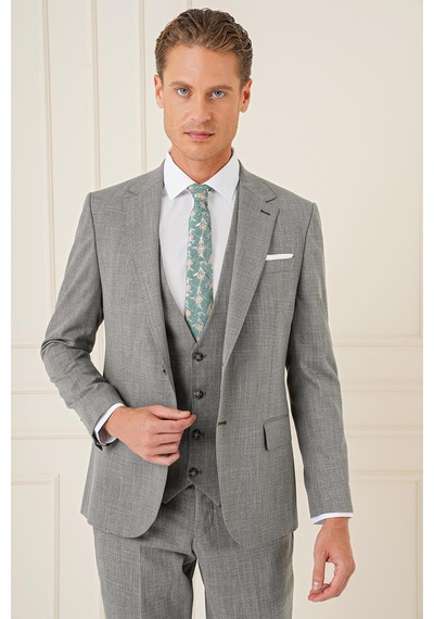 Efor Tk 902 Slim Fit Haki Klasik Takım Elbise Haki