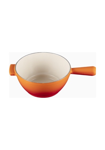 Le Creuset 6 Kişilik Lüks Döküm Fondü Seti Mutfak Ekipmanları Turuncu