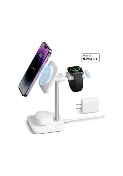 Şarj Standı 3 İn 1 İphone + Airpods + Apple Watch Uyumlu Mfm Lisanslıdır.