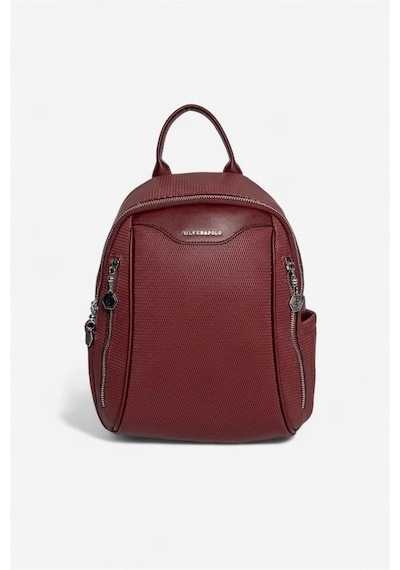 Silver Polo Sp906 Kadın Sırt Çantası Petek Bordo-bordo