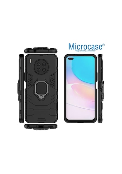 Microcase Huawei Nova 8I Batman Yüzüklü Armor Kilif - Siyah 537571122