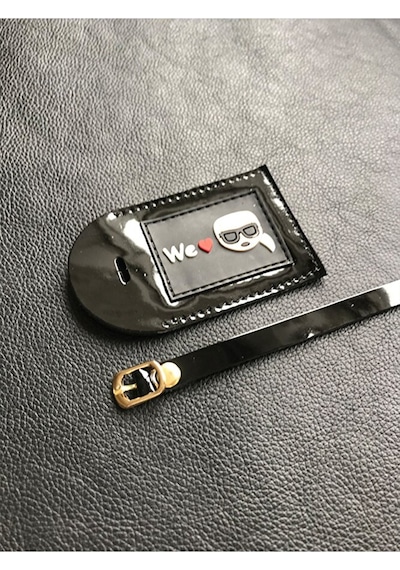 Vip Gift Karl Bagaj Isimlik Valiz Bavul Etiketi Hakiki Deri Çok Renkli