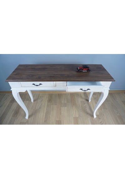 Masifart Ceviz Eskitme Tablalı Dresuar Beyaz 100 Cm Eskitme Patin Ceviz