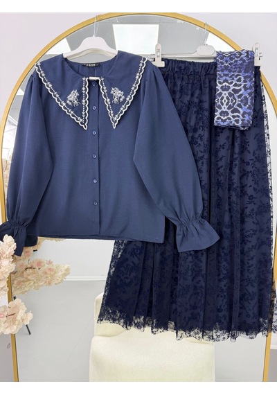 Lovie Moda Kadın İkili Takım Lacivert