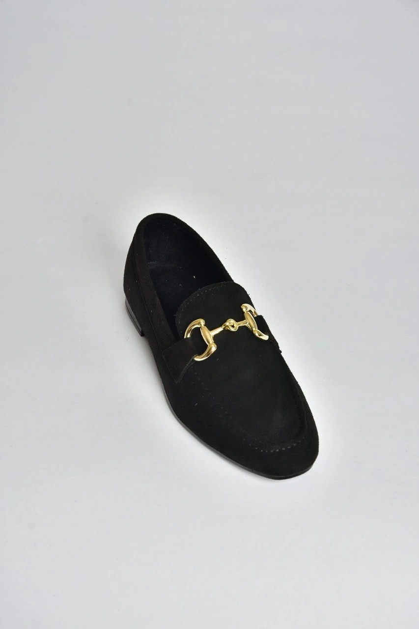 Fox Shoes V780161202 Siyah Süet Günlük Kadın Ayakkabı Siyah-süet