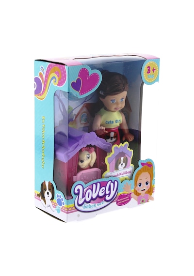 Lovely Mini Bebek Evcil Hayvan Ve Kulübesi Oyun Seti