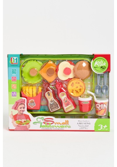 Oyuncak Hamburger Yapma Seti - 15 Parçalı 01
