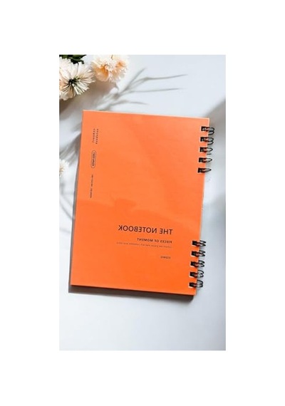 A5 Boyutunda 80 Yaprak Çizgili Spiralli Defter, 4 Farklı Renk Seçeneği Açık Gri