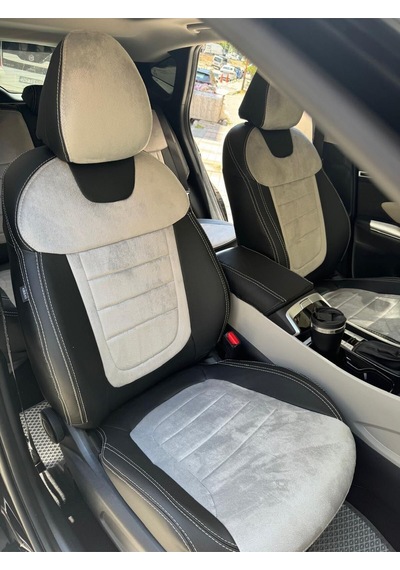 Hyundai Tucson 2021 2024 Arası Arka Sırt 2-1 .arka Sırt Kolçaklı Model Uyumlu Oto Koltuk Kılıfı