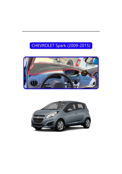 Chevrolet Spark 2009-2015 , Ravon R2,torpido Koruma Halısı Mavi Kenar