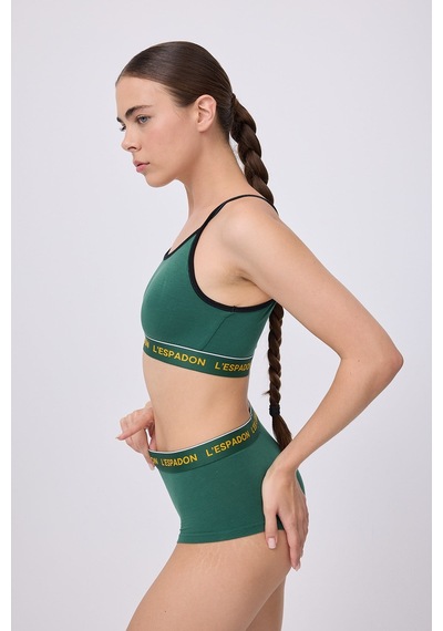 Regatta Lady Yüksek Bel Fit Külot Şort-3133 Yeşil