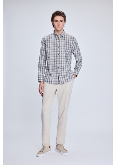 Hatemoğlu Taş Dinamik Fit Desenli Yandan Cepli Casual Jogger Pantolon 29243010034a 00051 1964064 Taş