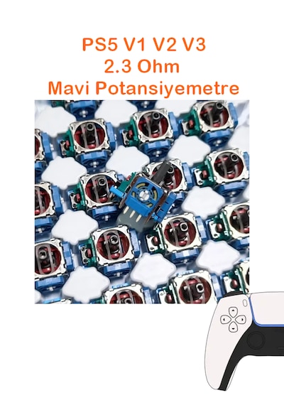 Ps5 Tüm Kollar İle Uyumlu Analog Motor Mavi Renk 2.3k Ohm