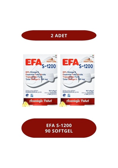 New Life Newlife Efa S 1200 Mg 90 Kapsül 2 Adet 2'li