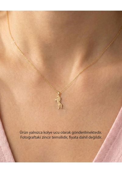 Sade At Figürü 14 Ayar Altın Kolye Ucu