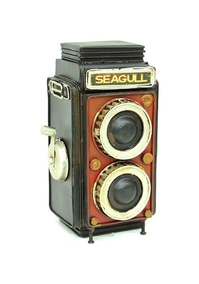 Dekoratif Metal Fotoğraf Makinesi Kumbara C0323-1