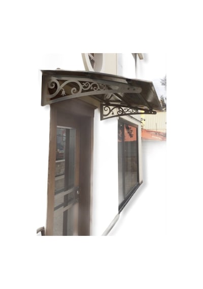 Metal Taşıyıcılı Kapı Üstü Pratik Sundurma 140x120 Md2
