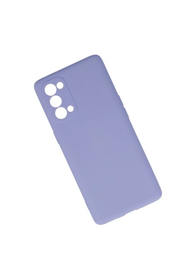 Oppo Reno 5 Pro Kılıf Nano İçi Kadife Silikon - Lila -
