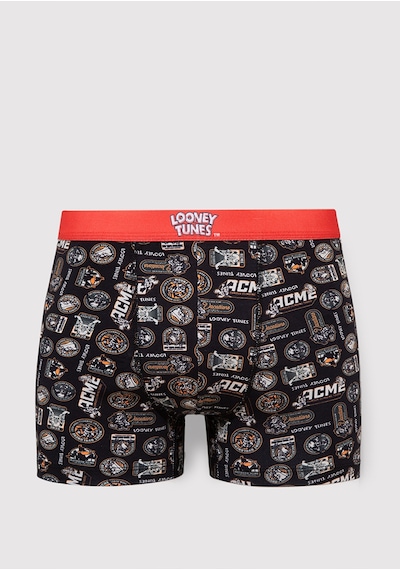 Mavi - Looney Tunes Baskılı Siyah Boxer 0911635-900