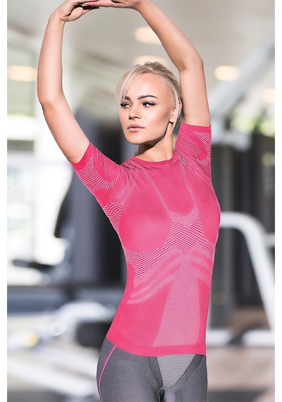 Miofit Kadın Energy Exercise Fit Kısa Kollu Dikişsiz Spor Tişört 001