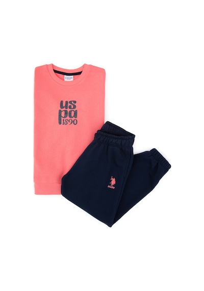 U.s. Polo Assn. Kız Çocuk Pijama Takım 50318954-vr105 Neon Pembe//neon Pınk