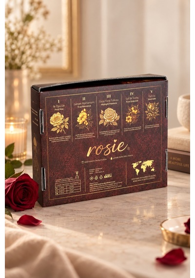 Rosie Aşkın Beş Hâli 5 Li Çubuklu Oda Kokusu Hediye Seti 5 X 50 Ml Özel Tasarım Koleksiyon Fresh