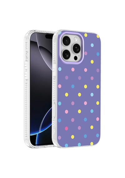 Maks Technology Apple iPhone Uyumlu 16 Pro Max Kılıf Airbag Tasarımlı Mkst Potik Sert Pc Kapak - Lila