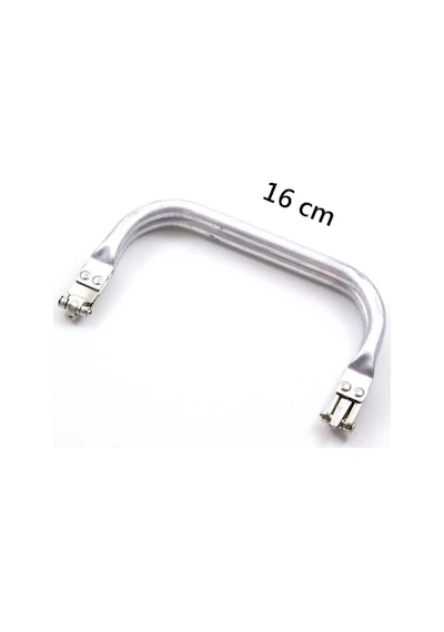 2K Gizli Metal Çanta Bursu 16 Cm - Metal Çanta Aparatı Çanta Aksesuarı Açık Ahşap