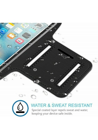 Arabulalaca Apple Uyumlu iPhone 16e Telefon Kol Bandı Spor Yürüyüş Için Telefon Kılıfı Siyah
