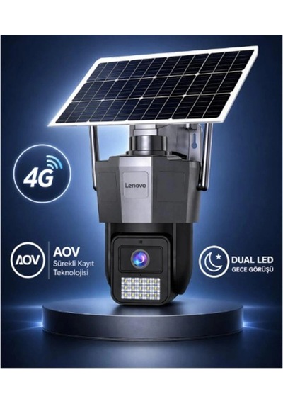 Lenovo X6t-4g 3mp Aov Smart Tek Kamera 4g Solar Kamera Kdo