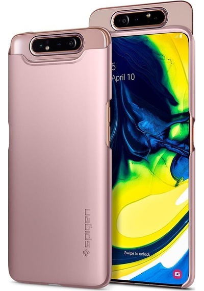 Spigen Galaxy Uyumlu A80 Kılıf Thin Fit Rose Gold
