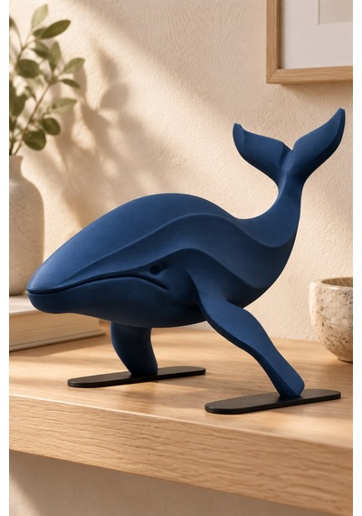 Balina Figürlü Dekoratif Biblo - 22cm Büyük Boy 40209364