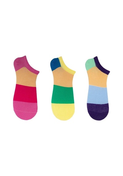 The Socks Company Kadın 3'lü Çorap 23sdcr169p-1903 Çok Renkli