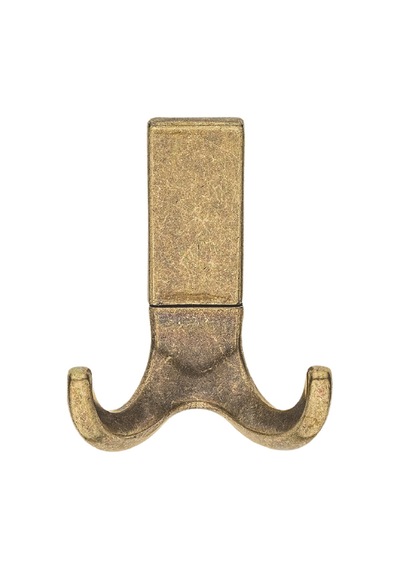 Best Lüks Askı, Metal, Vestiyer Askı, 121 Gr, Dolap Askılık, Duvar Askılığı, Antik Sarı Vidalı