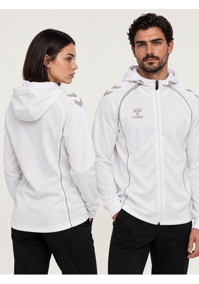 Hummel Target Kapüşonlu Kamp Eşofman Üstü Beyaz