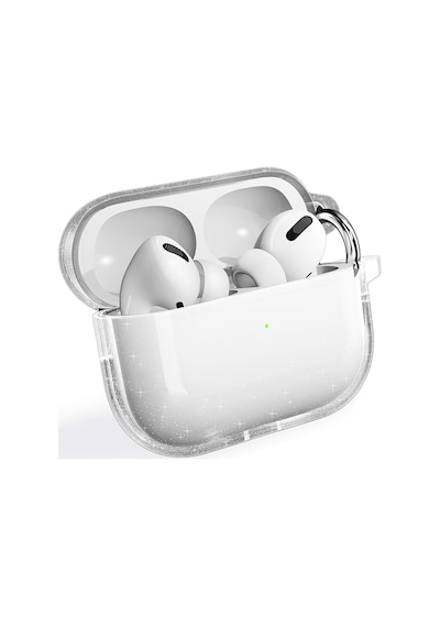 Xemu Apple Uyumlu AirPods Pro 2 Allstar Airbag 32 Parlayan Simli Saydam Renkli Kılıf-şeffaf Şeffaf